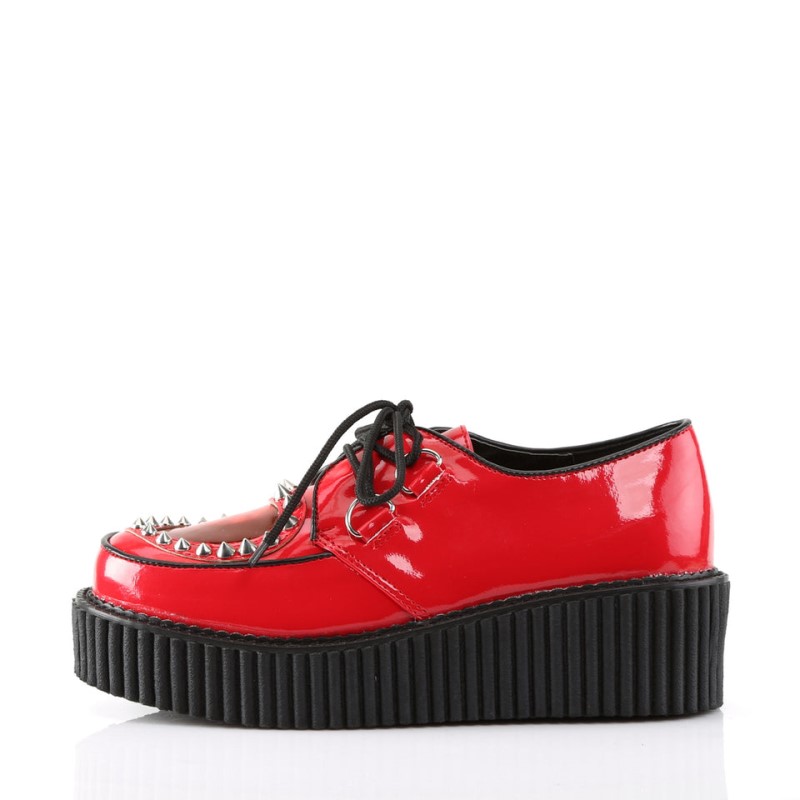 Demonia Creeper 108 - Platform Women Creepers Red USA | BZ1-99179N0