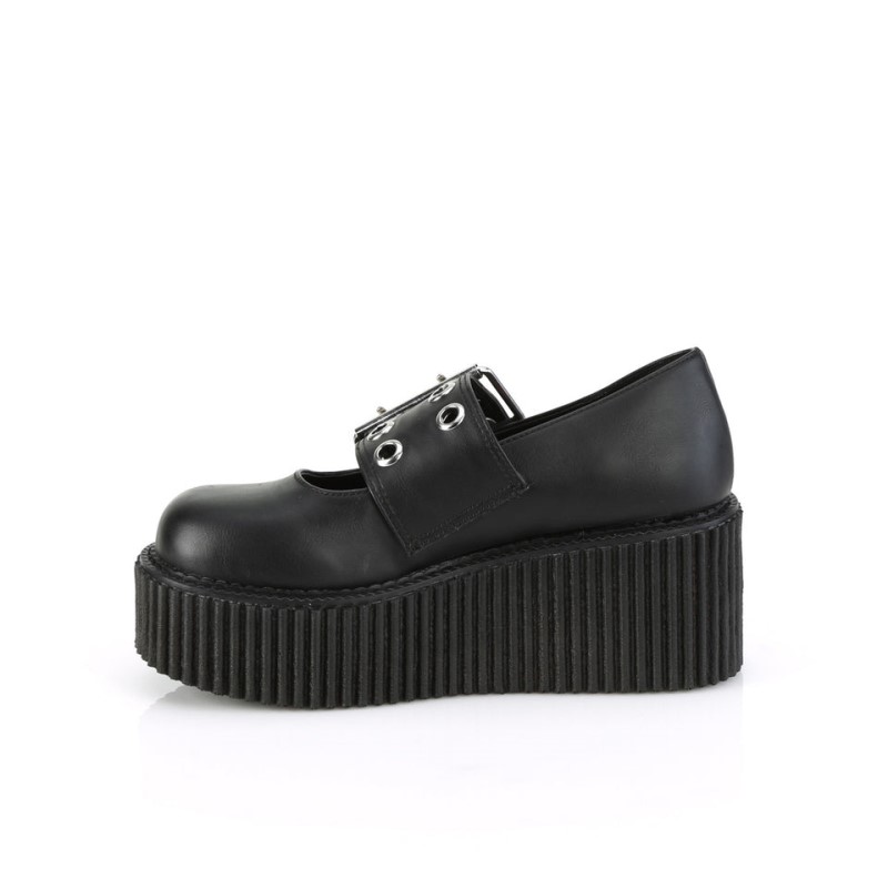 Demonia Creeper 230 - Platform Mary Jane Women Creepers Black USA | BZ2-81018Q2