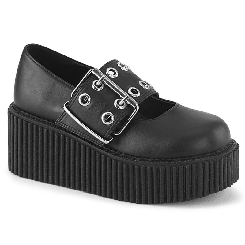 Demonia Creeper 230 - Platform Mary Jane Women Creepers Black USA | BZ2-81018Q2