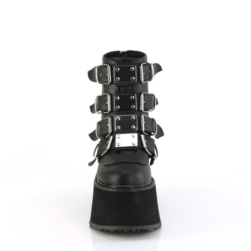 Demonia Damned 105 - Platform Women Ankle Boots Black USA | PO7-11611F5