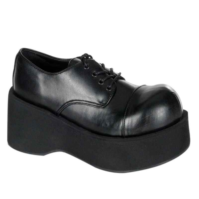 Demonia Dank 101 - Platform Goth Punk Rockabilly Cyber Women Oxford Shoes Black USA | LX1-59465F1