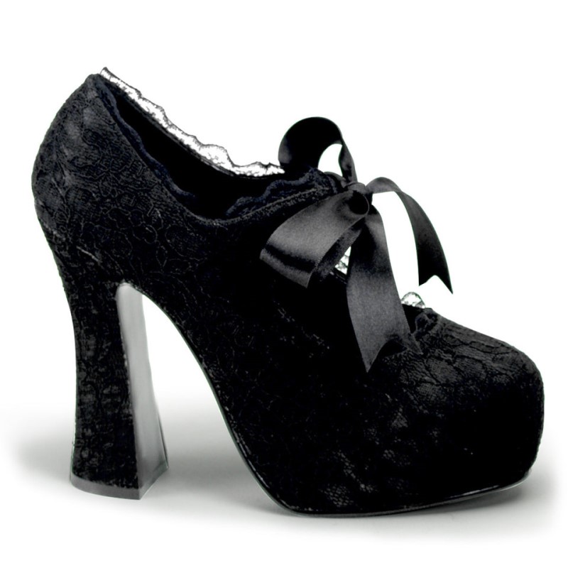 Demonia Demon 11 - Heel Platform Women Mary Janes Black / Black USA | NT5-01300K7