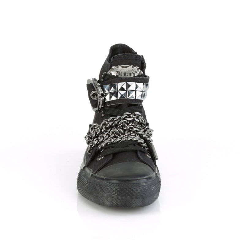 Demonia Deviant 110 - Hi Top Men Sneakers Black USA | HW5-90489O7