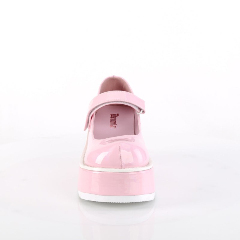 Demonia Dollie 01 - Platform Women Mary Janes Pink USA | LO0-53955X4