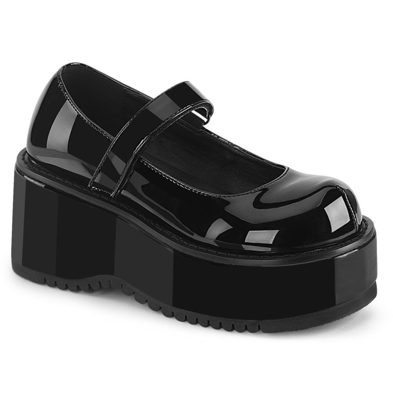 Demonia Dollie 01 - Platform Women Mary Janes Black USA | DL6-53105P3