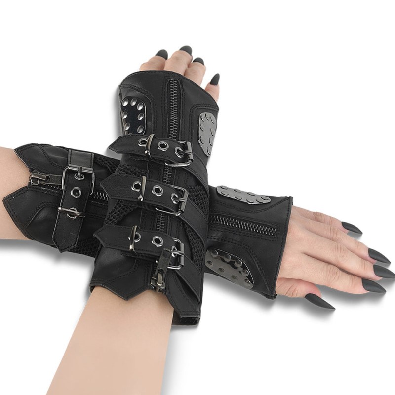 Demonia Wrist Warmer (Pair) Accessories Black USA | SG6-51335Y4